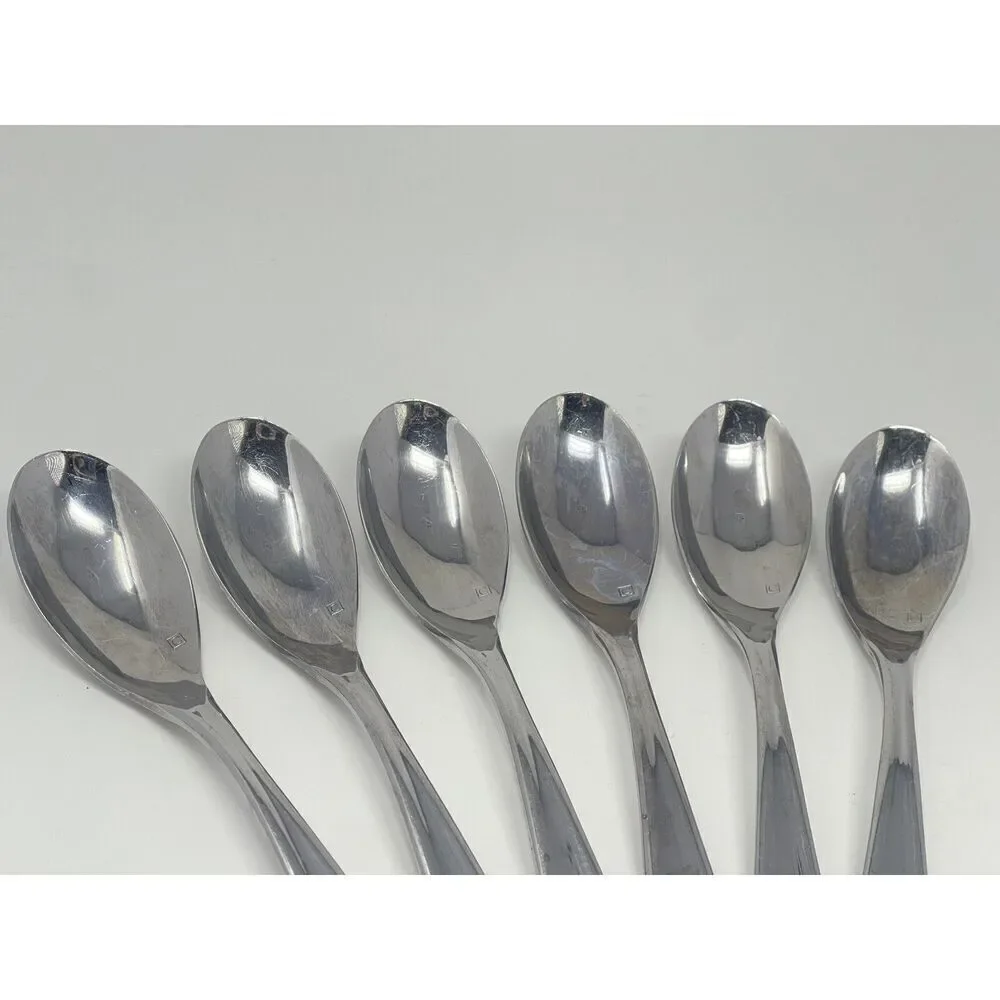 Cuisinart Elite Maree Stainless Glossy Teaspoons 6.5” Set Of 6